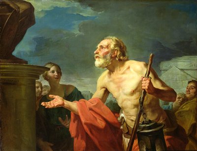 Diogenes žádá o almužnu, 1767 od Jean Bernard Restout
